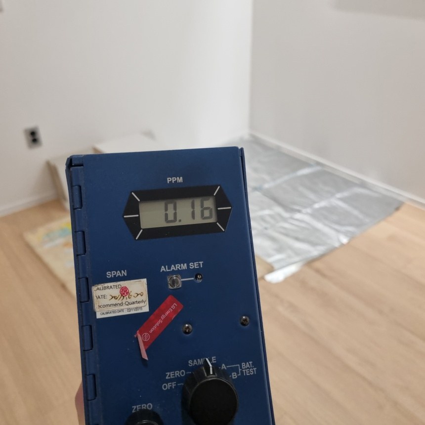 시공 전 포름알데히드 측정기 0.16ppm